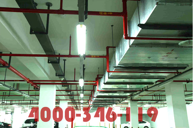 北京朝陽九龍山某商場地下車庫消防噴淋檢測