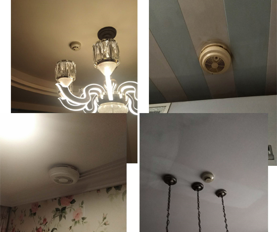 煙感探測器屋頁斜面安裝